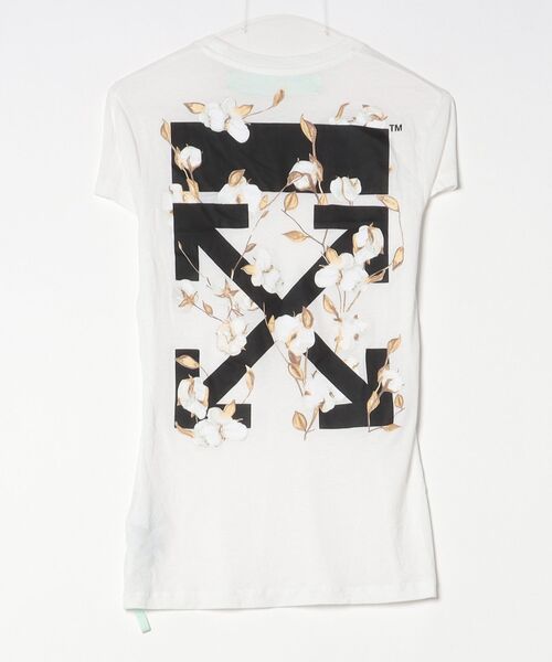 「off white」 半袖Tシャツ S ホワイト レディース_画像2