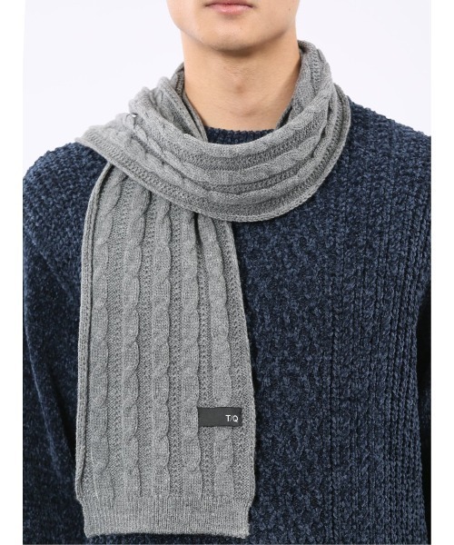 TAKA-Q（タカキュー） マフラー 「ユニセックス ケーブル柄