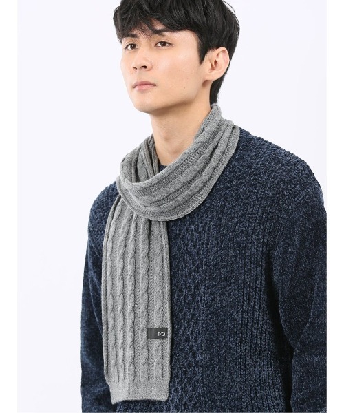 TAKA-Q（タカキュー） マフラー 「ユニセックス ケーブル柄