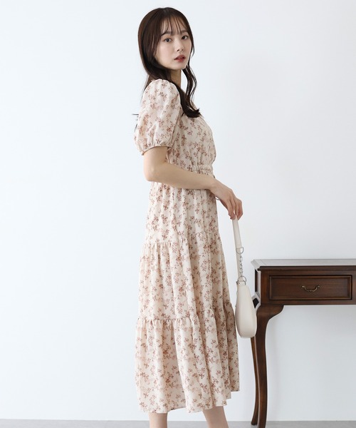 「BLUEEAST」 長袖ワンピース MEDIUM ブラウン レディース_画像4