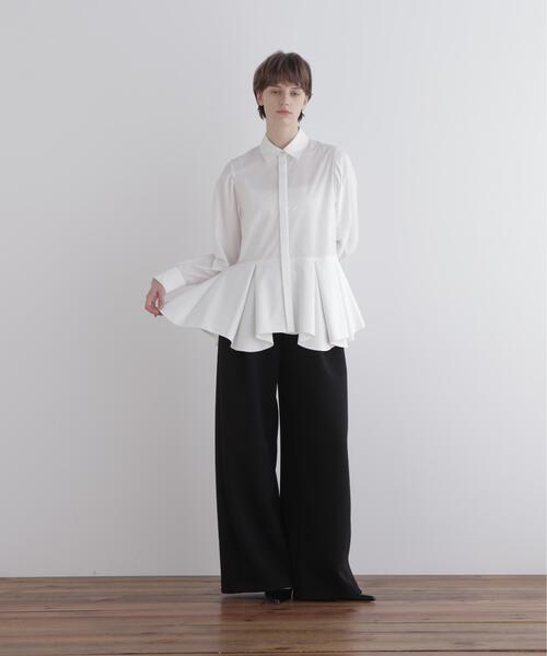 LE PHIL（ル フィル） ブラウス シャツ SOLOTEXブロードタックフレア