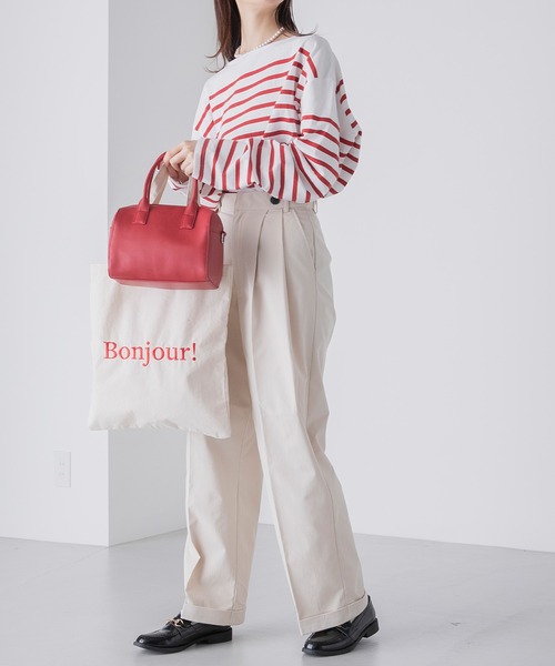 「BONLECILL」 チノパンツ S ベージュ レディース_画像7