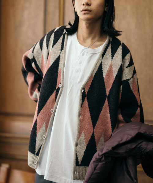 「JOURNAL STANDARD」 ニットカーディガン MEDIUM ベージュ メンズ