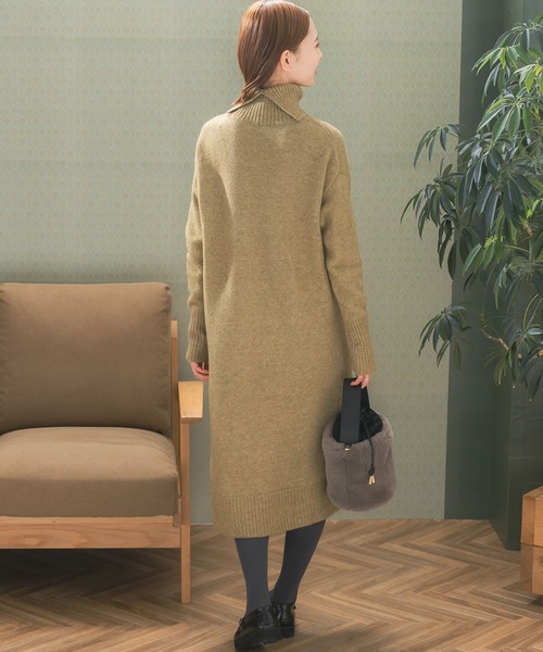「URBAN RESEARCH ROSSO」 ニットワンピース FREE グレー レディース_画像6