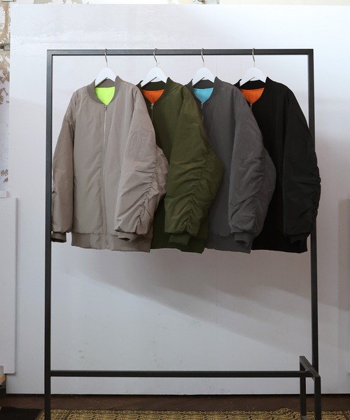 「Mili affinity」 ブルゾン FREE ブラック レディース_画像2