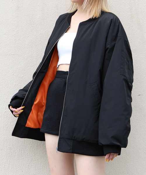 「Mili affinity」 ブルゾン FREE ブラック レディース_画像4