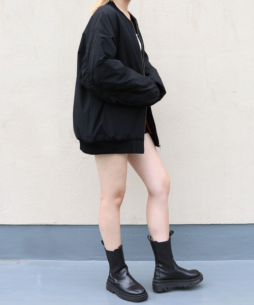 「Mili affinity」 ブルゾン FREE ブラック レディース_画像6