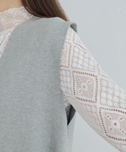 「PUAL CE CIN」 ニットベスト FREE ブラック レディース_画像9