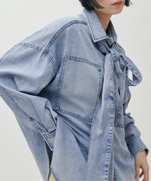 LARUTA（ラルータ） ブラウス シャツ 「LARUTA」ボウタイBIGポケット