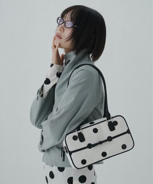FEKETE（フェケテ） ボストンバッグ polka dot ribbon boston / ドット