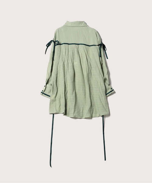 「LA POMME petit」 長袖シャツ SMALL ライトグリーン レディース_画像9