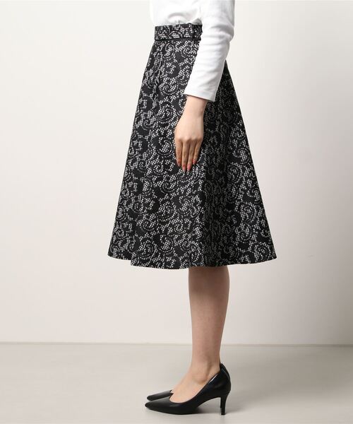 「UNIVERVAL MUSE」 フレアスカート 2 ブラック レディース_画像2