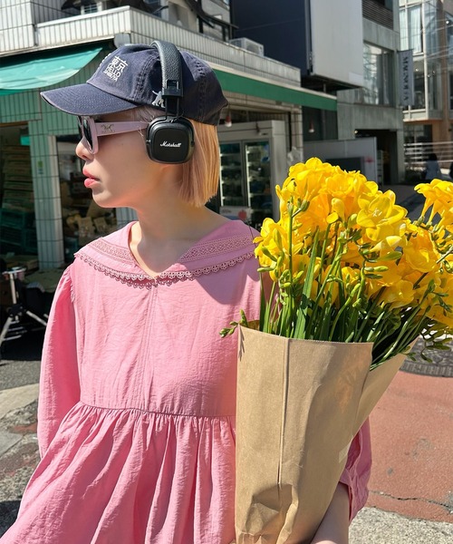 Alley Tokyo 7分袖ワンピース FREE サックスブルー レディース