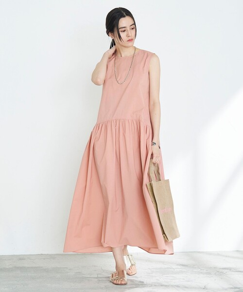 「NOLLEY'S」 ノースリーブワンピース 36 ピンク レディースの画像