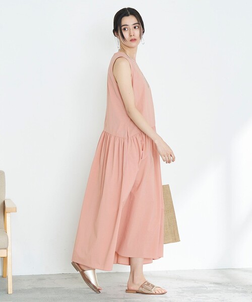「NOLLEY'S」 ノースリーブワンピース 36 ピンク レディースの画像