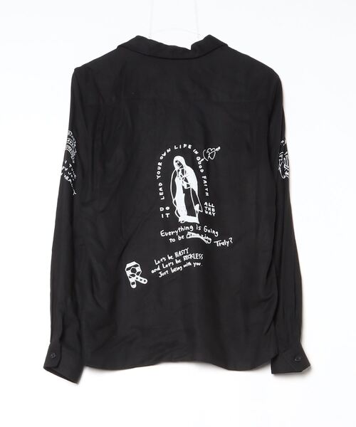 「RUDE GALLERY」 長袖シャツ 2 ブラック メンズ_画像2