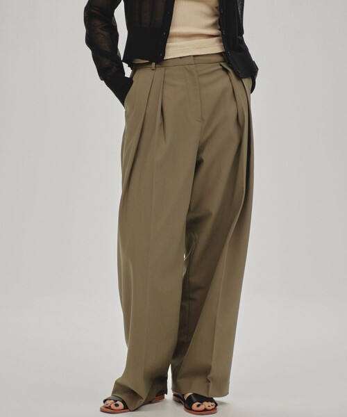 TODAYFUL 「TODAYFUL」 スラックス 36 オリーブ レディース : ZOZOTOWN