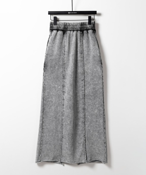 「me+em select」 ロングスカート SMALL グレー レディース_画像2