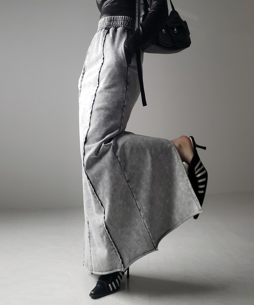 「me+em select」 ロングスカート SMALL グレー レディース_画像8
