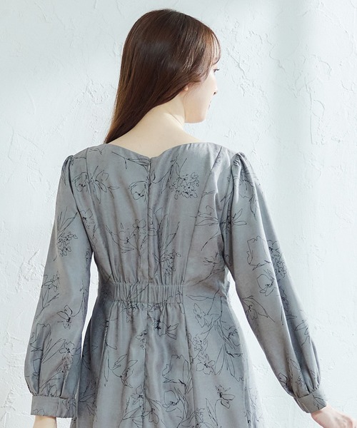 「12Twelve Agenda」 長袖ワンピース M ブラウン レディース_画像8