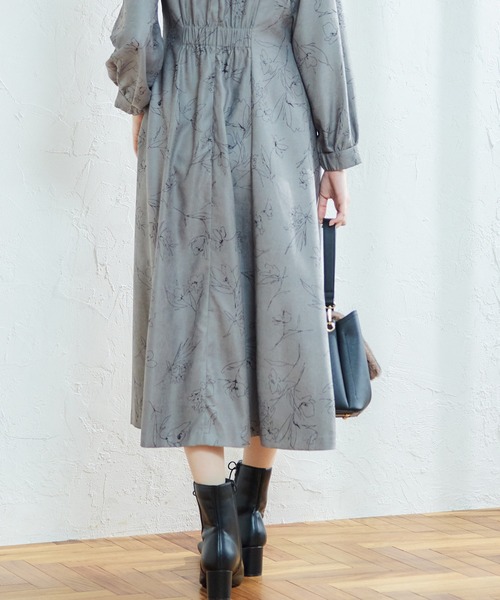 「12Twelve Agenda」 長袖ワンピース M ブラウン レディース_画像9