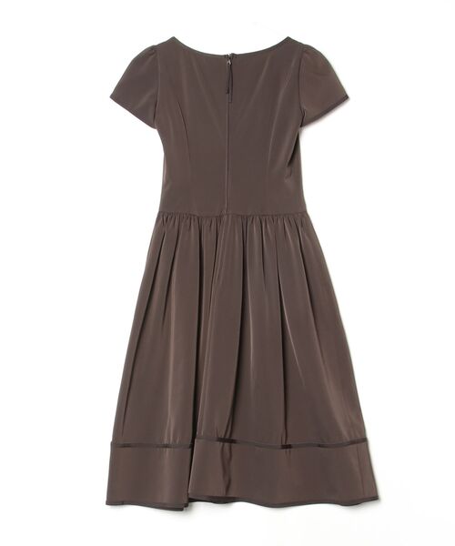 【FOXEY NEW YORK 】▽ブラウングレー▽半袖 ワンピース FOXEY NEW YORK 「FOXEY YORK」 半袖ワンピース 38 ブラウン