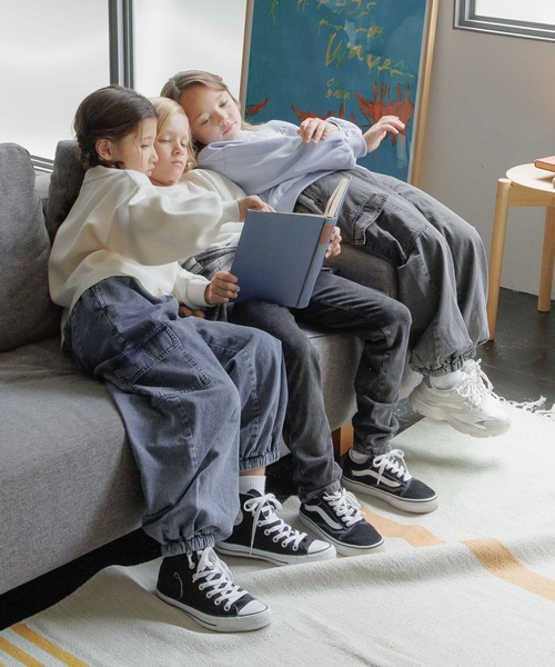 「GLOBAL WORK」 「KIDS」カーゴパンツ 140cm ブラック キッズ_画像8