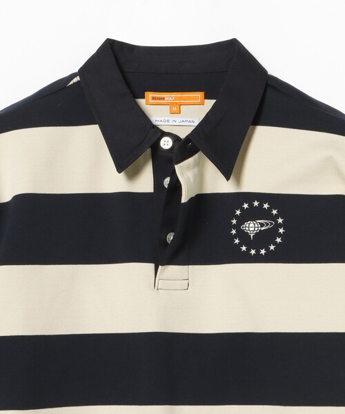 【新品未使用】BEAMSGOLF切り替え ポロ襟シャツ BEAMS GOLF（ビームス ゴルフ） ポロシャツ ORANGE LABEL / ボーダー
