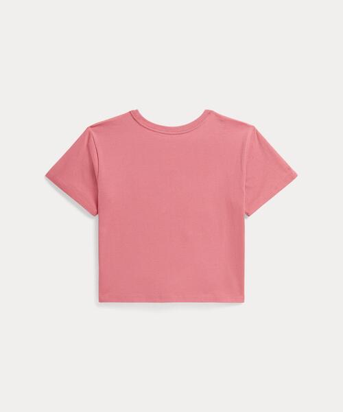 tシャツ Polo ベア コットン ジャージー ボクシー Tシャツ キッズ 子供服 女の子の画像