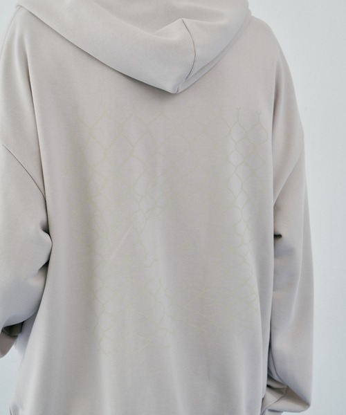 「AIVER」 ジップアップパーカー SMALL ブラック メンズ_画像9