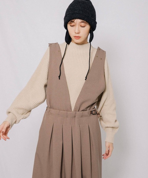 「EKAL」 長袖ニット ONE SIZE ブルー レディース_画像4