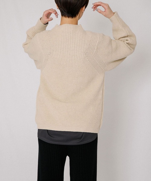 「EKAL」 長袖ニット ONE SIZE ブルー レディース_画像6