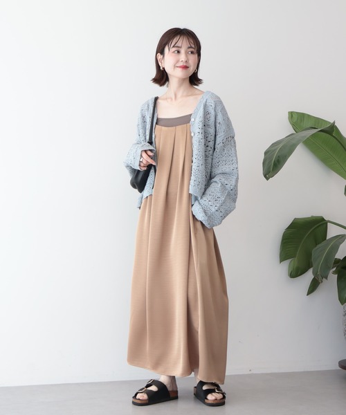 AMERICAN HOLIC（アメリカンホリック） ワンピース タックサテンキャミ