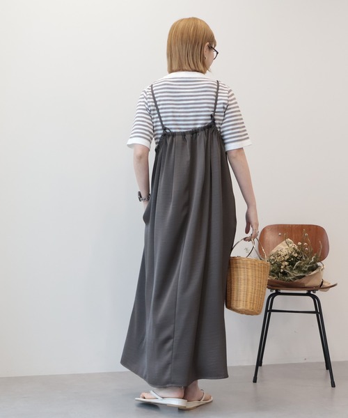 AMERICAN HOLIC（アメリカンホリック） ワンピース タックサテンキャミ