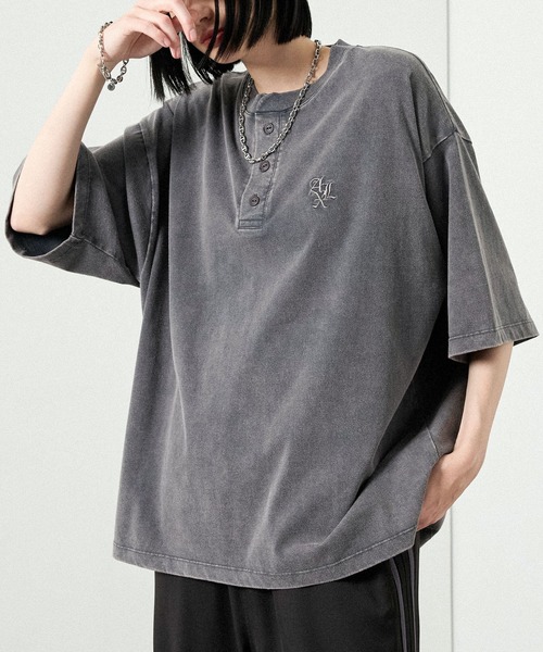 ALFRED スプーン　Tシャツセット tシャツ 「Alfred Alex」ヴィンテージライク オーバーサイズ ヘンリー
