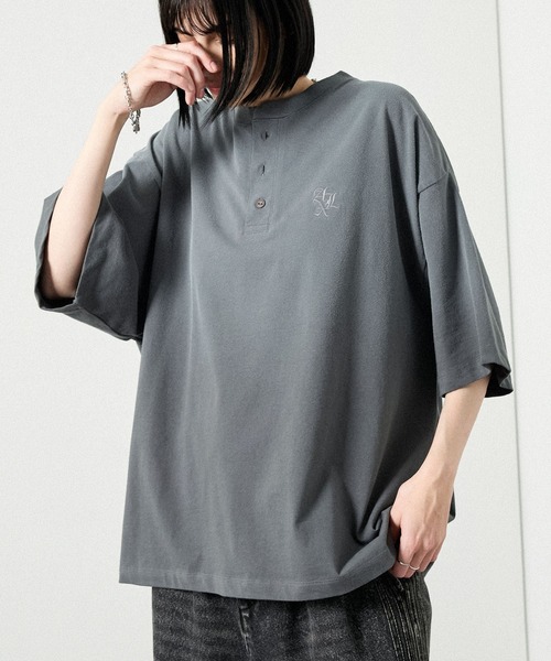 uvカット tシャツ 「Alfred Alex」ヴィンテージライク オーバーサイズ