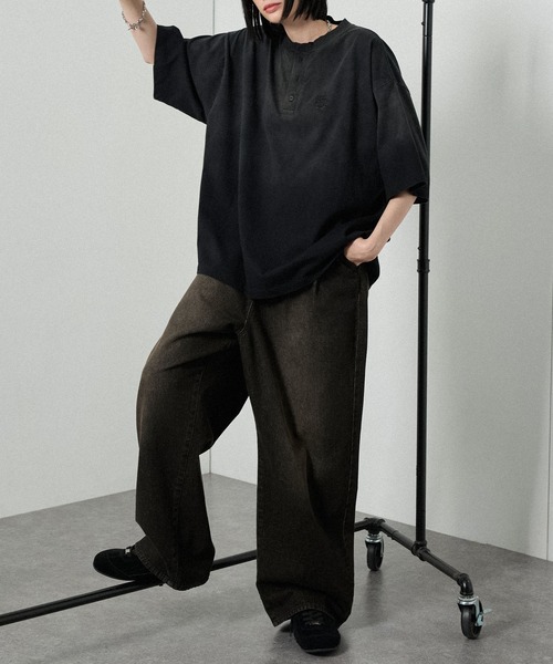 uvカット tシャツ 「Alfred Alex」ヴィンテージライク オーバーサイズ