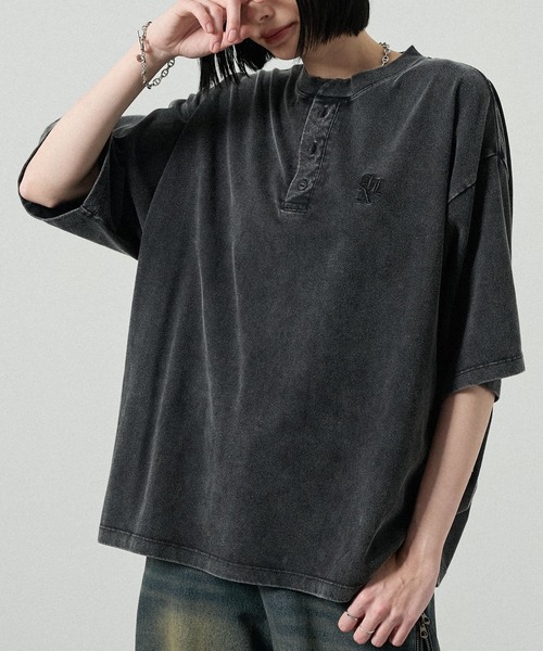 uvカット tシャツ 「Alfred Alex」ヴィンテージライク オーバーサイズ