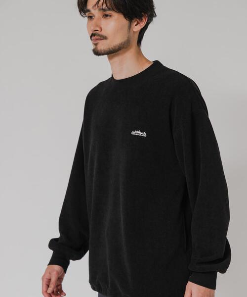 「THOUSAND MILE」 スウェットカットソー MEDIUM ブラック メンズ_画像3