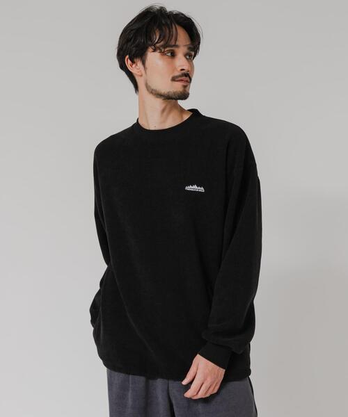 「THOUSAND MILE」 スウェットカットソー MEDIUM ブラック メンズ_画像4