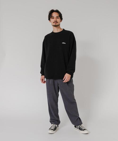「THOUSAND MILE」 スウェットカットソー MEDIUM ブラック メンズ_画像5