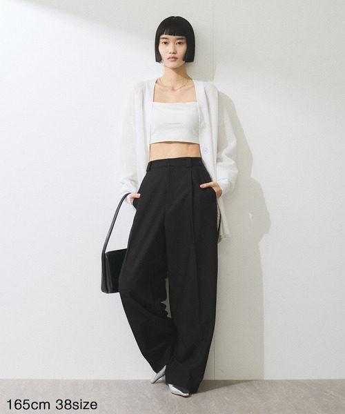 「ADAM ET ROPE'」 パンツ 36 ベージュ系その他 レディースの画像