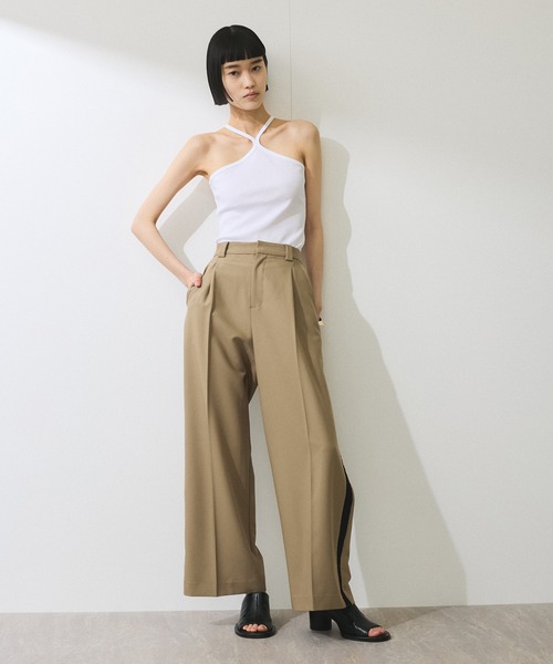 「ADAM ET ROPE'」 パンツ 36 ベージュ系その他 レディースの画像