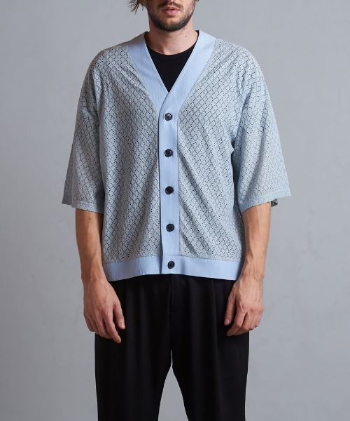 「NO ID.」 半袖シャツ ONE SIZE ブラック メンズ_画像5