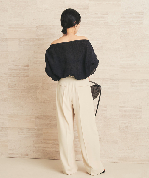 plage（プラージュ） スラックス パンツ 2 Tuck Elegant パンツ