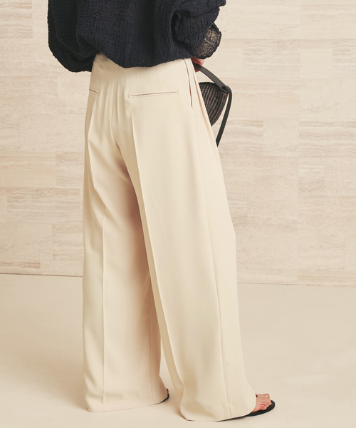 plage（プラージュ） スラックス パンツ 2 Tuck Elegant パンツ