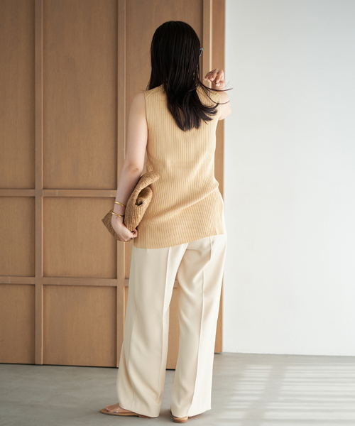 plage（プラージュ） スラックス パンツ 2 Tuck Elegant パンツ