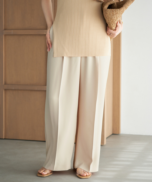 plage（プラージュ） スラックス パンツ 2 Tuck Elegant パンツ