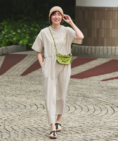 「KELTY」 半袖ワンピース FREE レッド レディース_画像3