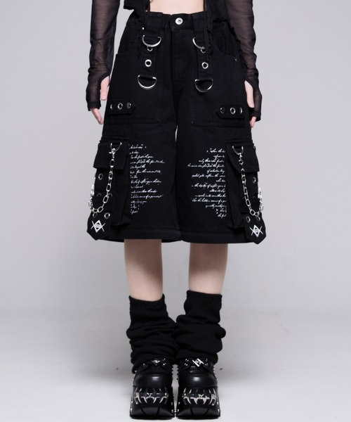 REFLEM（レフレム） ワイドパンツ パンツ 「REFLEM/レフレム」プリント